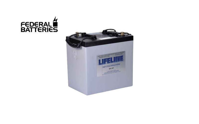 Federal Batteries Lifeline GPL 4C 6V Marine Leisure Craft Battery